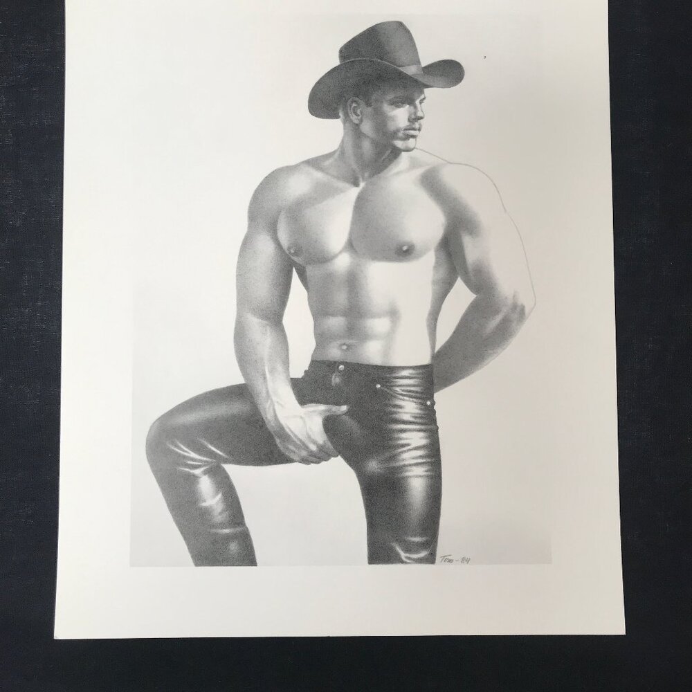 Tom of Finland 8 x 10 Print from the "California '84" Series Cowboy - Picture 2 of 2